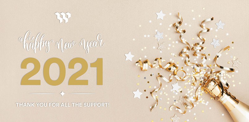 2021 Happy New Year Website Banner 